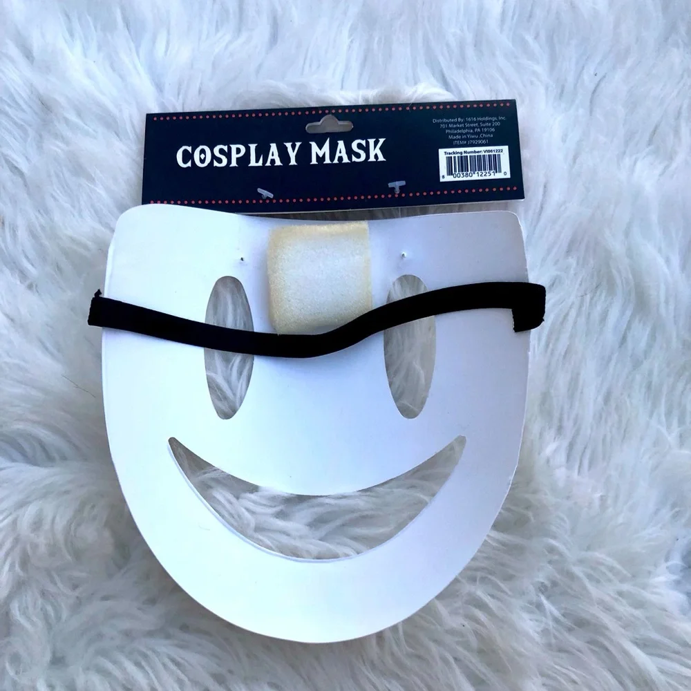 Cosplay White Smile Mask Purge Anime High Rise Costume New!